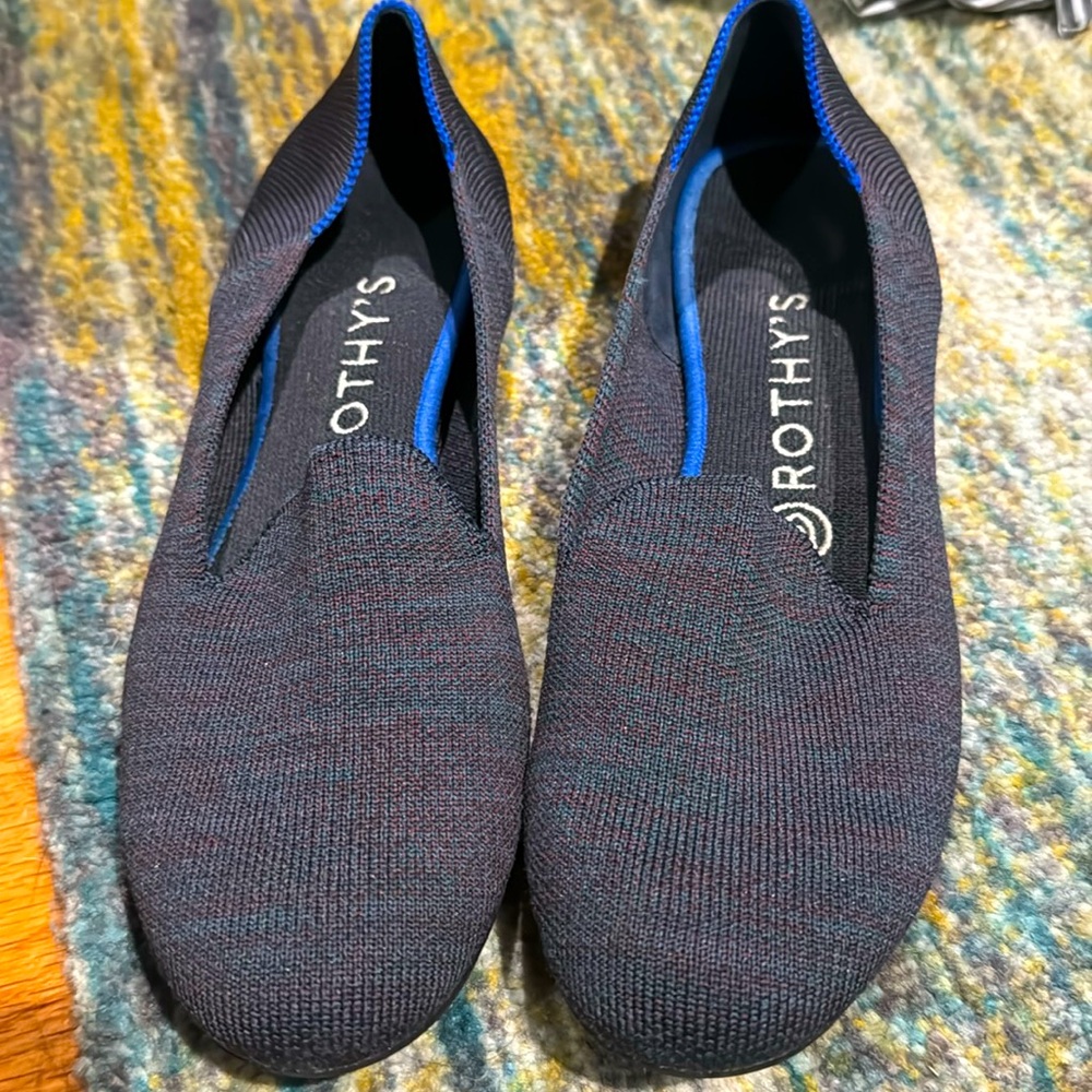 Rothy’s The Loafer Navy Heather Flats